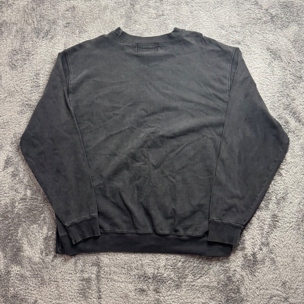 Harley Davidson Vintage Faded Black Embroidered Sweatshirt Mens XL Crewneck - Picture 4 of 6